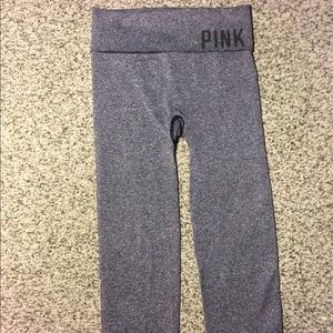 VS PINK Crop Yoga Leggings